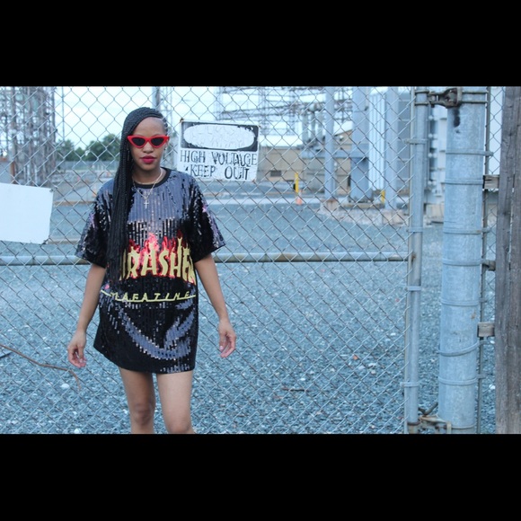 thrasher sequin jacket